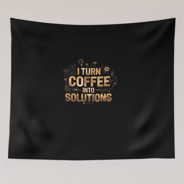Item preview, I turn coffee into solutions.. coffee loverful design- Caffeine engineers  designed and sold by Happyhoo1.