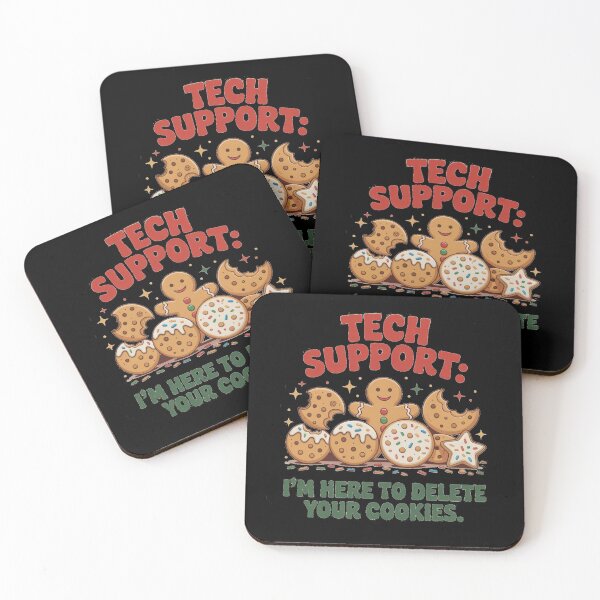 Item preview, Tech Support: I'm Here to Delete Your Cookies (Funny Christmas Design) designed and sold by KrissGraphShop.