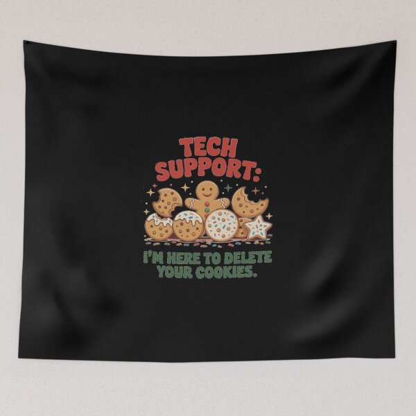 Item preview, Tech Support: I'm Here to Delete Your Cookies (Funny Christmas Design) designed and sold by KrissGraphShop.
