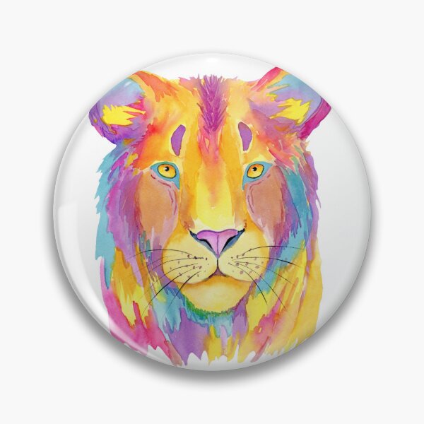 Item preview, Stronger Thing – Vibrant Watercolor Lion T-Shirt designed and sold by BRIXAMY.