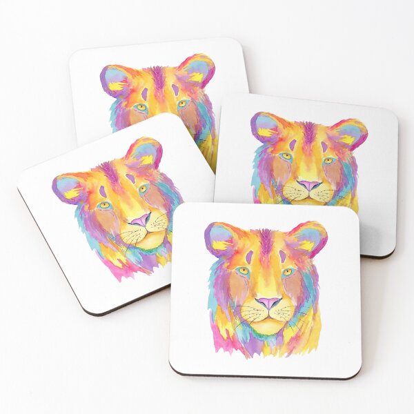 Item preview, Stronger Thing – Vibrant Watercolor Lion T-Shirt designed and sold by BRIXAMY.