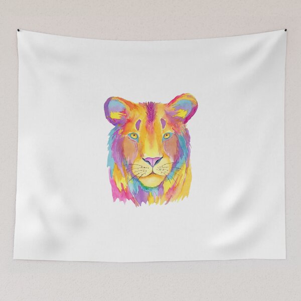 Item preview, Stronger Thing – Vibrant Watercolor Lion T-Shirt designed and sold by BRIXAMY.