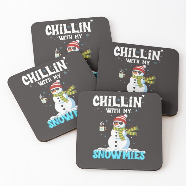 Item preview, Chillin With My Snowmies | Funny Snowman Winter Holiday Pun Design designed and sold by Trendymindvibes.