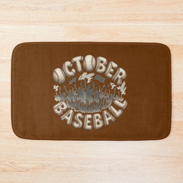 Artikelvorschau, Oktober Baseball-Fans Retro Beige Braun Sportkunst entworfen und verkauft von Kony83.