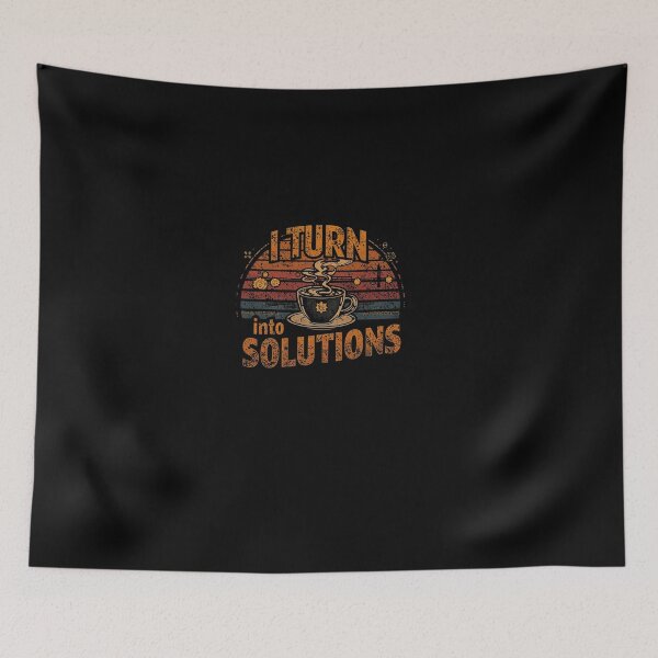 Item preview,  I turn coffee into solutions.. coffee loverful design- Caffeine engineers  designed and sold by Happyhoo1.