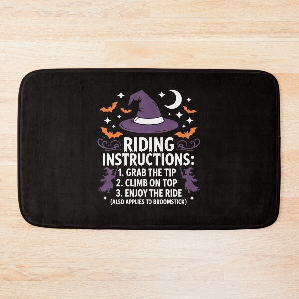Item preview, Halloween Adult Sarcasm Humor Witch Riding Instruction designed and sold by RatCurry.