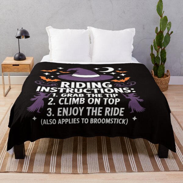 Item preview, Halloween Adult Sarcasm Humor Witch Riding Instruction designed and sold by RatCurry.
