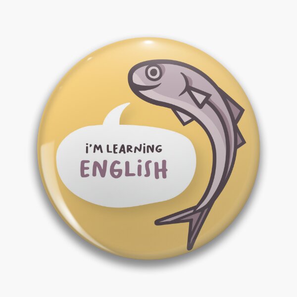 Item preview, "I'm learning English" Purple Anchovy designed and sold by AnchoaesC.