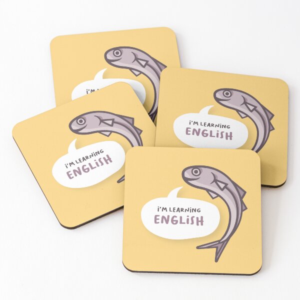 Item preview, "I'm learning English" Purple Anchovy designed and sold by AnchoaesC.