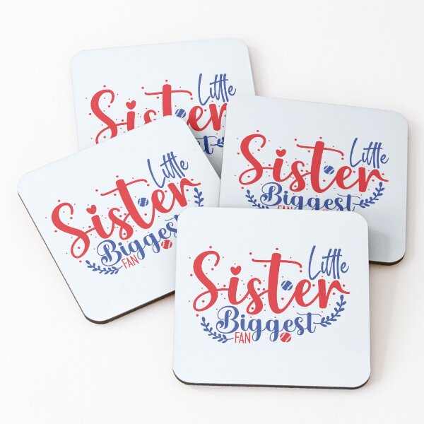 Item preview, Little Sister, Biggest Fan - Baseball Apparel and Home Décor  designed and sold by Compass and a Camera.