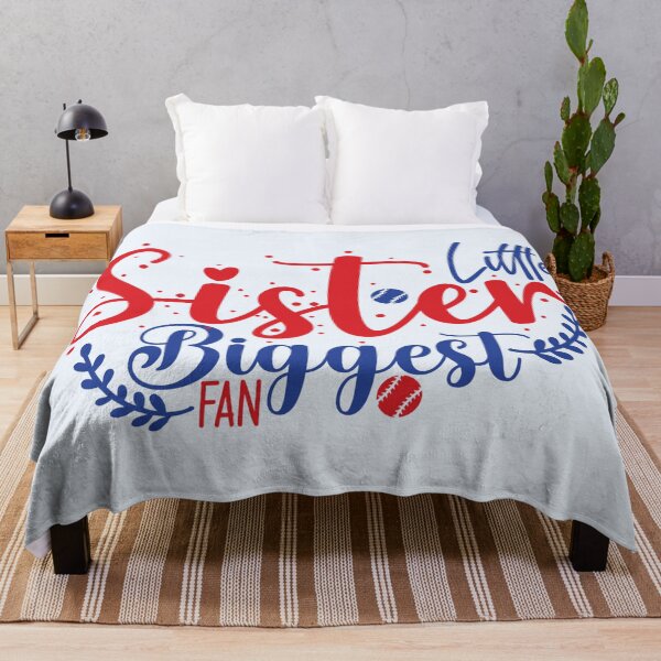Item preview, Little Sister, Biggest Fan - Baseball Apparel and Home Décor designed and sold by Compass and a Camera.