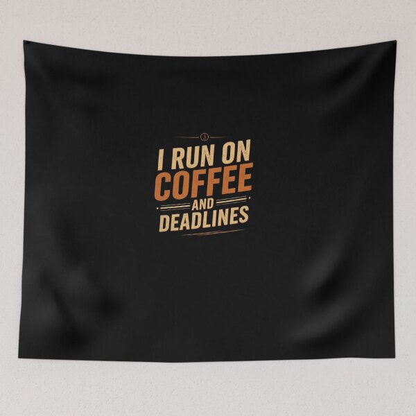 Item preview, I run on coffee and deadlines.. coffee loverful design- Caffeine engineers  designed and sold by Happyhoo1.