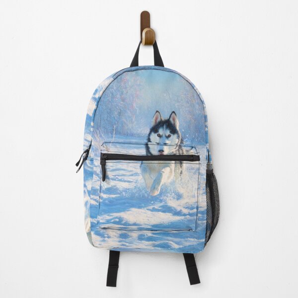 Item preview, A Siberian Husky dashing through fresh snow, Dogs in Motion designed and sold by CDC40.