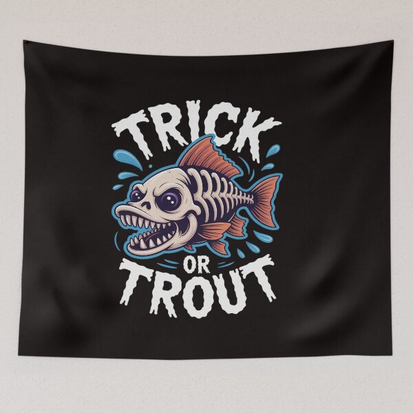 Item preview, Fish Halloween Fishing Trick Or Treat Spooky Fisherman designed and sold by RatCurry.