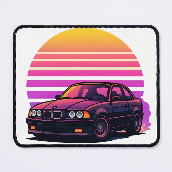 Item preview, Retro Synthwave Drift Car Sticker designed and sold by Joyfulimaginery.