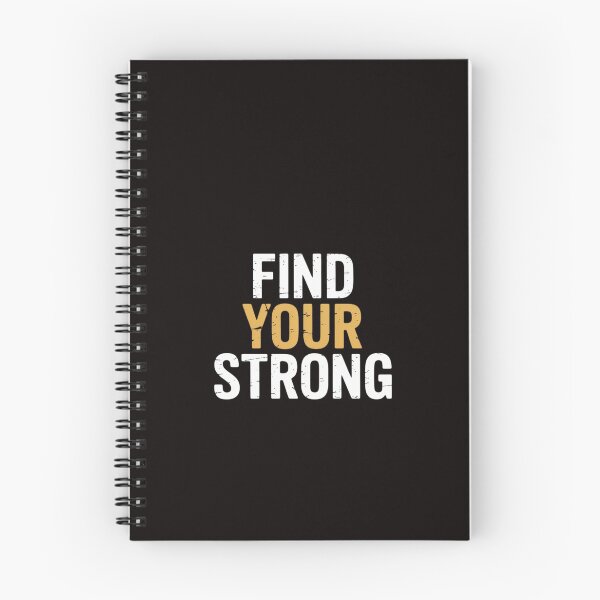 Item preview, Find Your Strong (In You) Motivational Letter Print Quotes designed and sold by RatCurry.