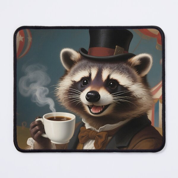 Item preview, Raccoon Coffee Americana designed and sold by MultiTrinkets.