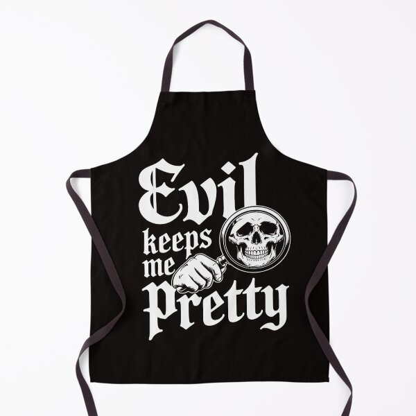 Item preview, Evil Keeps Me Pretty Cosmetic Makeup Compact Skeleton Skull designed and sold by RatCurry.