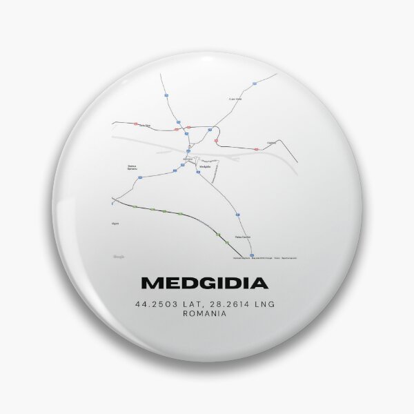 Item preview, Medgidia Romania Minimalist Modern Map Art designed and sold by RM-Journey.