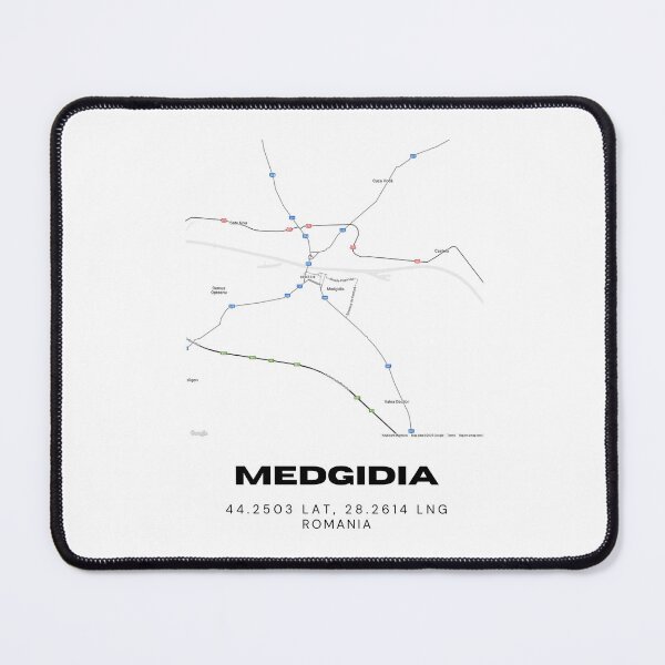 Item preview, Medgidia Romania Minimalist Modern Map Art designed and sold by RM-Journey.