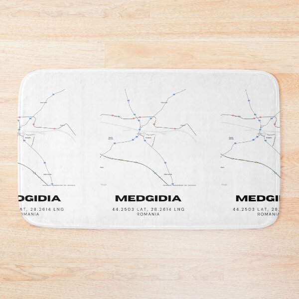 Item preview, Medgidia Romania Minimalist Modern Map Art designed and sold by RM-Journey.