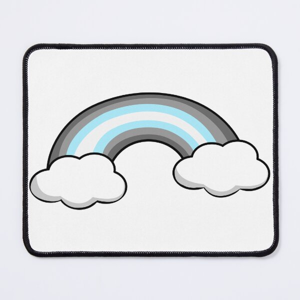 Item preview, Proud Rainbow in the Clouds Demiboy designed and sold by HarveyHandcraftsandDesigns.