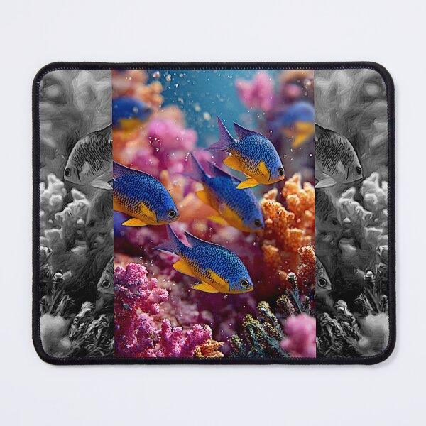 Item preview, Kupang damselfish (Chrysiptera hemicyanea)#6 designed and sold by Helios Be. Lavsh.