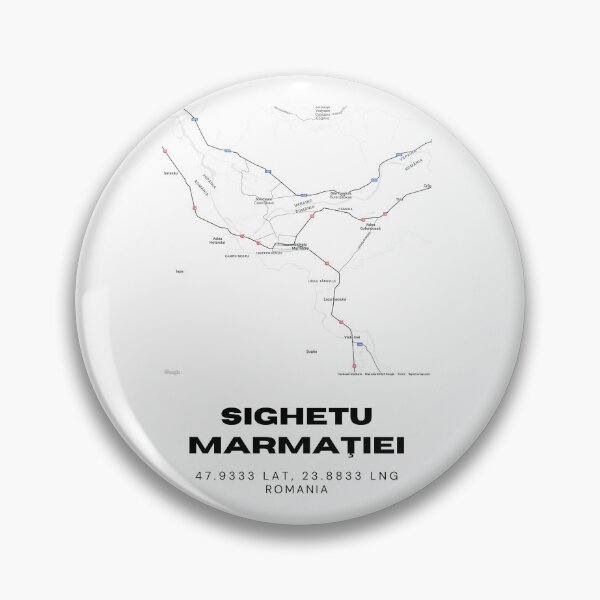 Item preview, Sighetu Marmației Romania Minimalist Map Print designed and sold by RM-Journey.
