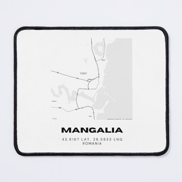 Item preview, Mangalia Romania Minimalist Coastal Map Artwork designed and sold by RM-Journey.