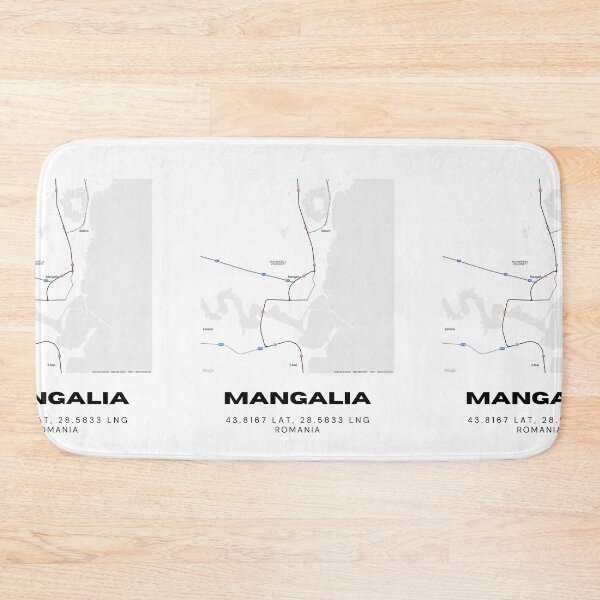 Item preview, Mangalia Romania Minimalist Coastal Map Artwork designed and sold by RM-Journey.