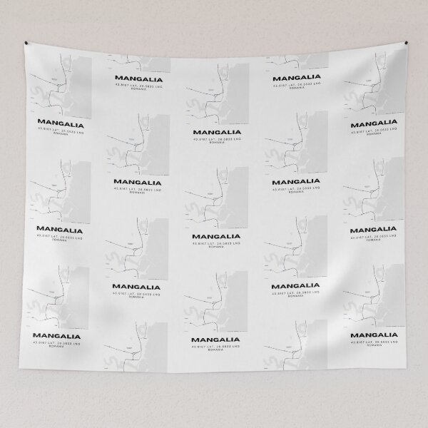Item preview, Mangalia Romania Minimalist Coastal Map Artwork designed and sold by RM-Journey.