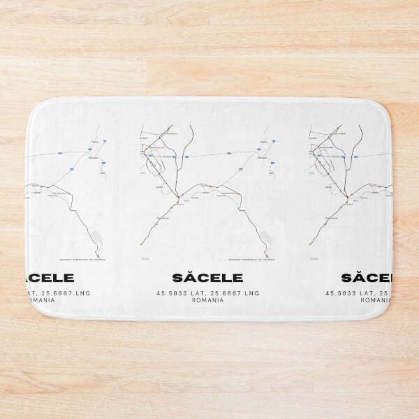 Item preview, Săcele Romania Modern Minimalist Map designed and sold by RM-Journey.