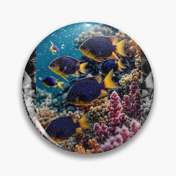 Item preview, Kupang damselfish (Chrysiptera hemicyanea)#7 designed and sold by Helios Be. Lavsh.