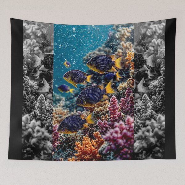 Item preview, Kupang damselfish (Chrysiptera hemicyanea)#7 designed and sold by Helios Be. Lavsh.