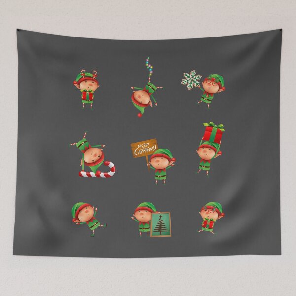 Item preview, Christmas elves, Christmas funny elves, Christmas time, Elf, xmas, Marry Christmas designed and sold by GOLDENGARDENART.