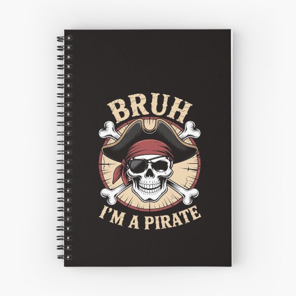 Item preview, Bruh I'm a Pirate Lazy Pirate Skull Halloween designed and sold by RatCurry.