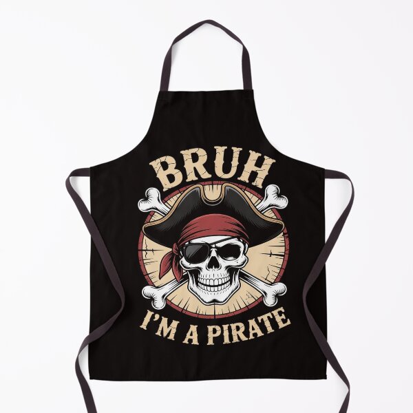 Item preview, Bruh I'm a Pirate Lazy Pirate Skull Halloween designed and sold by RatCurry.