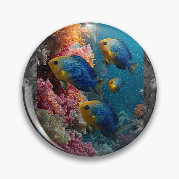 Item preview, Kupang damselfish (Chrysiptera hemicyanea)#8 designed and sold by Helios Be. Lavsh.