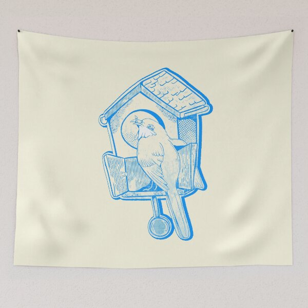 Item preview, Cuckoo breaking a cuckoo clock designed and sold by piedaydesigns.