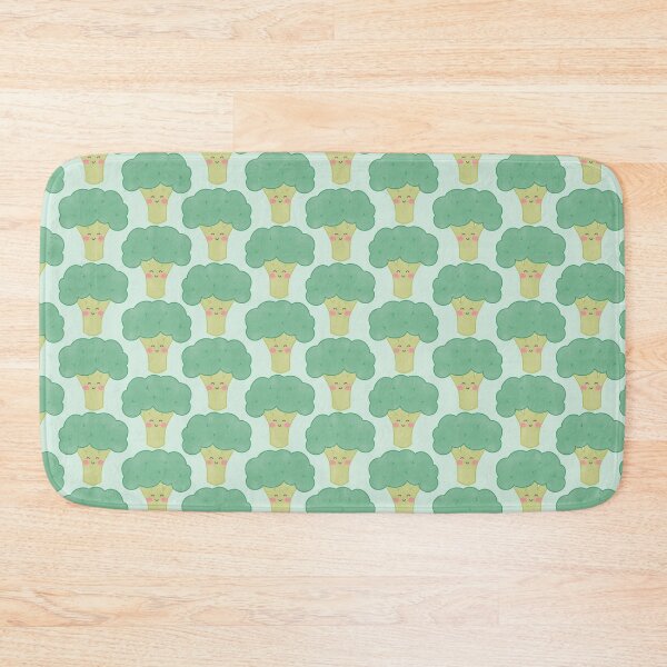 Item preview, kawaii green broccoli pattern designed and sold by winterpumpkin.