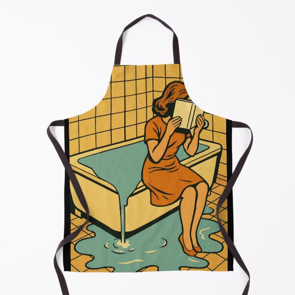 Item preview, Book Addict Retro Comic – Bath Over Books – Gift for book lover man • Retro Comics • Vintage Halftone designed and sold by JacobKAurumhead.