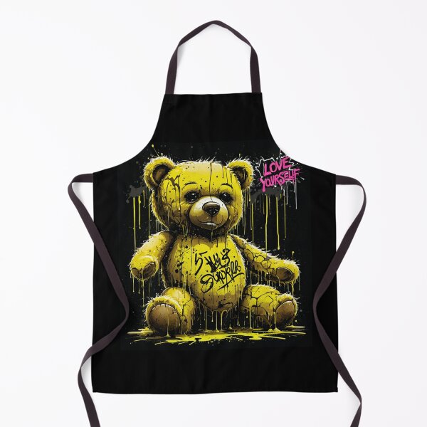 Artikelvorschau, Graffiti-Teddybär – Urbane Street-Art-Illustration | Liebe-dich-selbst-Tropfen-Farbdesign entworfen und verkauft von LONE SPIRIT CO..