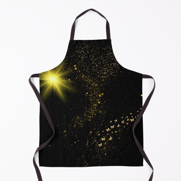 Item preview, Golden butterflies flying among the stars in space designed and sold by Lovelalaland.
