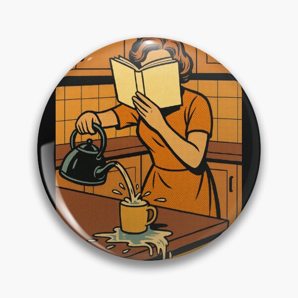 Item preview, Book Addict Retro Comic – Missed the Mug – Gift for book lover man • Retro Comics • Vintage Halftone designed and sold by JacobKAurumhead.