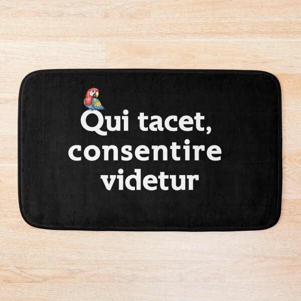 Item preview, Silence Is Agreement — Latin Wisdom for Smart Minds designed and sold by Doodle-Bloom.
