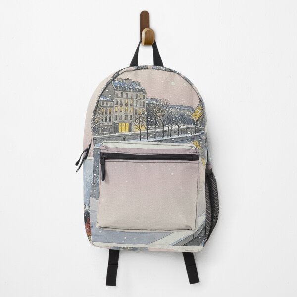 Item preview, Paris Winter Romance – Snowy Eiffel Tower Watercolor Scene designed and sold by Mirkoniart.