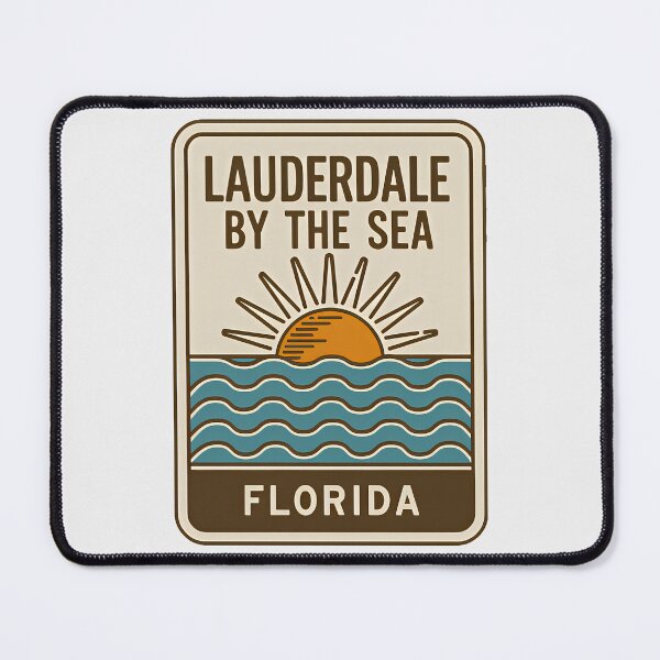 Item preview, Lauderdale By The Sea Florida - Beach Sign designed and sold by TheOldMittenIllustrated.