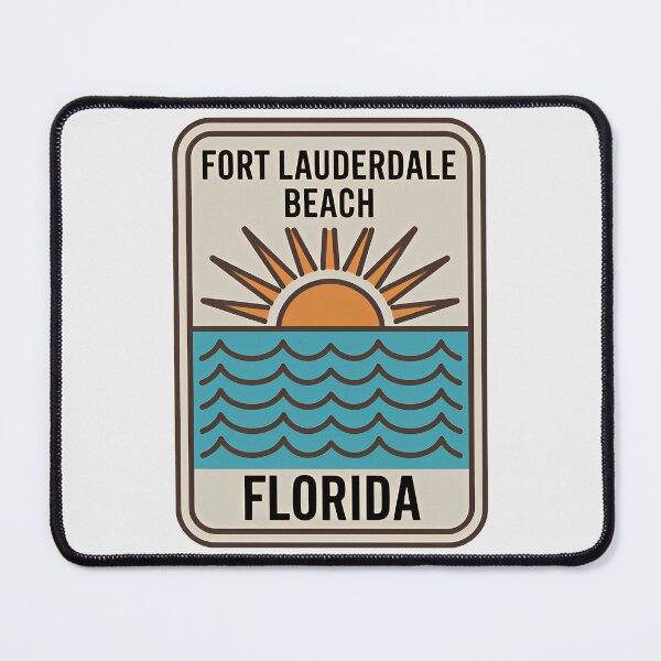 Item preview, Fort Lauderdale Florida - Beach Sign designed and sold by TheOldMittenIllustrated.