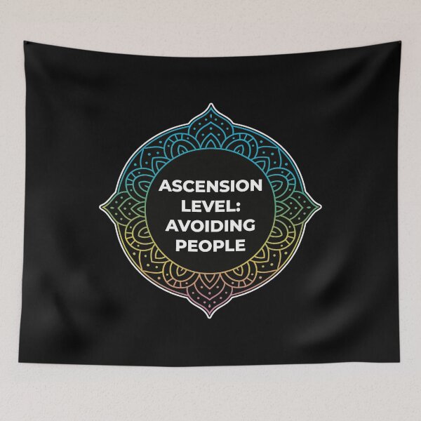 Item preview, SARCASTIC SPIRITUAL – Ascension Level Avoiding People – GIFT FOR FRIEND • Sarcastic Quote Mandala Art designed and sold by JacobKAurumhead.