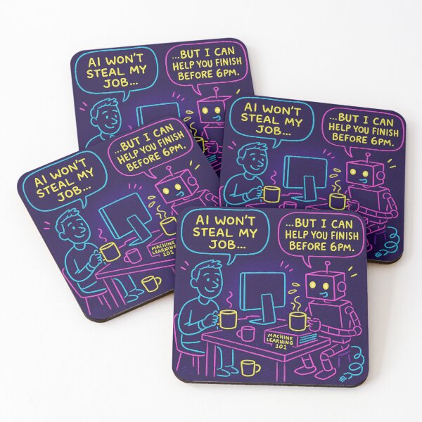 Item preview, AI isn't going to steal my job… – Design Humor Future of Work designed and sold by Serge-Design.